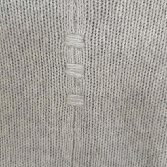 Kristensen Du Nord Cashmere Merino Wool Blend Gray Funnel Neck Sweater Size S - Picture 9 of 16